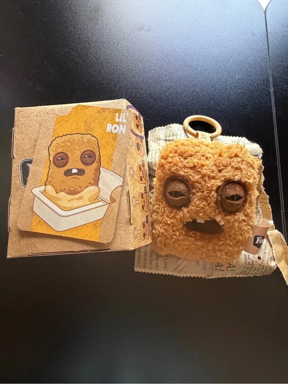 New Fuggler Bag Clip Keychain Fugg Nuggets Food Charm Lil Ron Nugg Plush